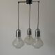 Cascade lamp with 3 glass and chrome shades by WILA, 1960s, Germany