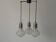 Cascade lamp with 3 glass and chrome shades by WILA, 1960s, Germany