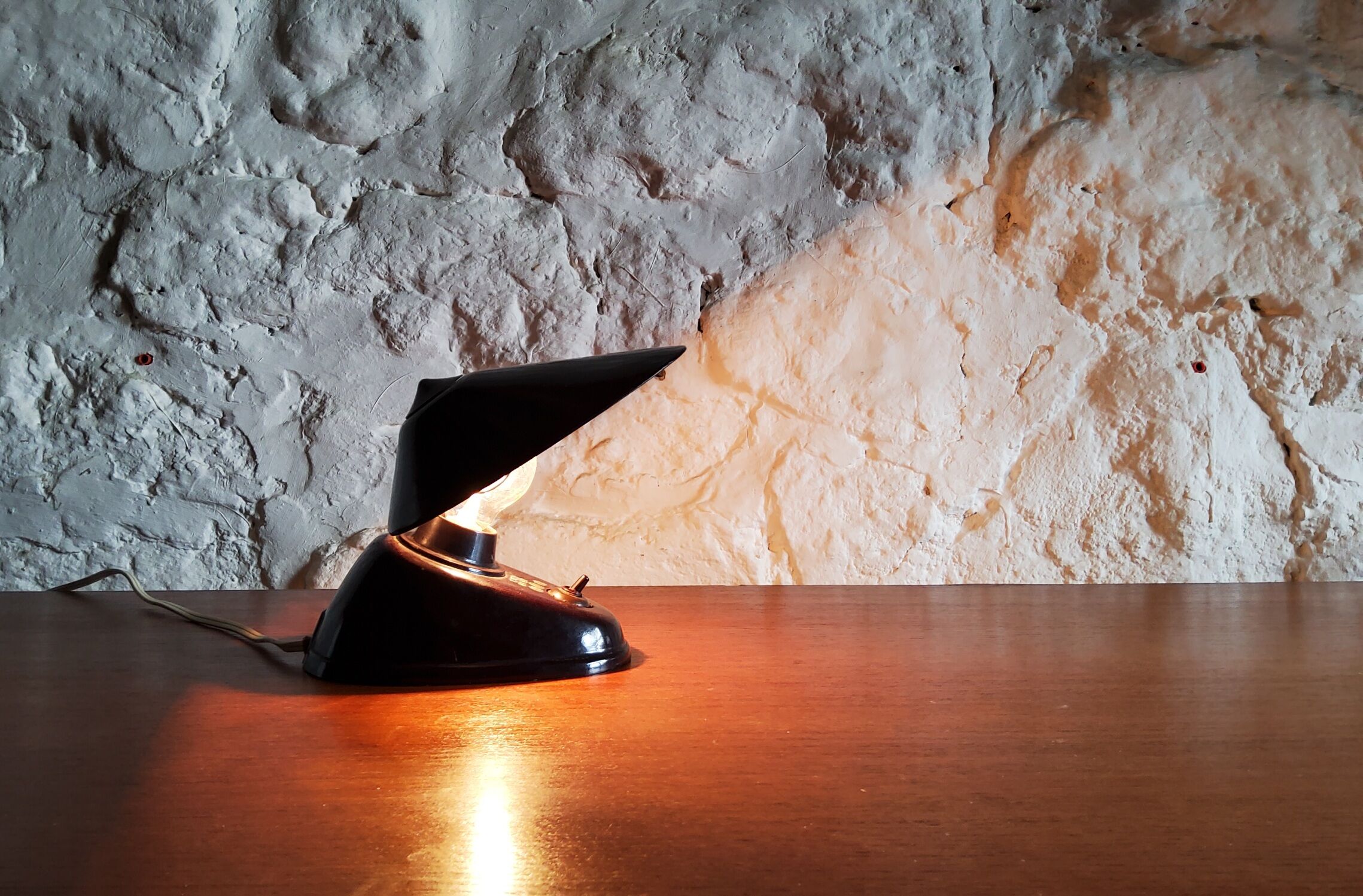 Bakelite desk lamp, bauhaus 1930 - 50