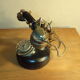 Old Bakelite column and metal phone