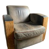 Massot leather club chair