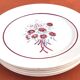 1900s 5 flat plates Badonviller Fenal decor Francine