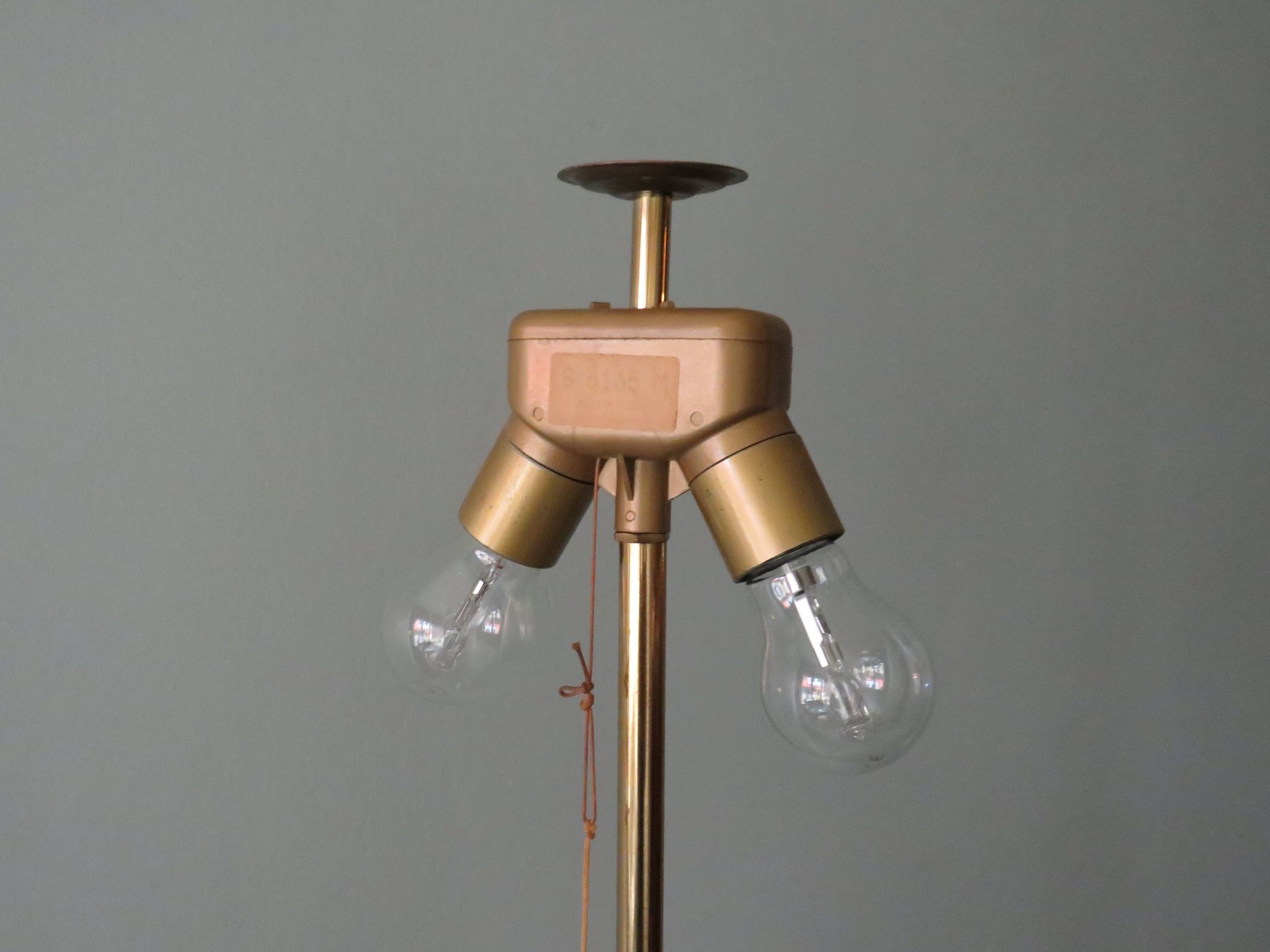 Brass lamppost, Hollywood Regency of the 1970s