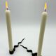 Pair of "Serpentine" candlesticks, modernist, 1970s