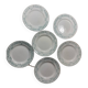 6 Assiettes plates Moulins des Loups modèle Athènes