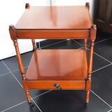 Bedside table solid varnished cherry - marway brand