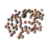 Bag of 72 clay balls and steel cap