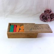 Box of 100 complete vintage wooden tokens France