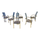 Chaises de salle à manger en plexiglas et laiton par Belgochrom, ensemble de 6 - années 1970