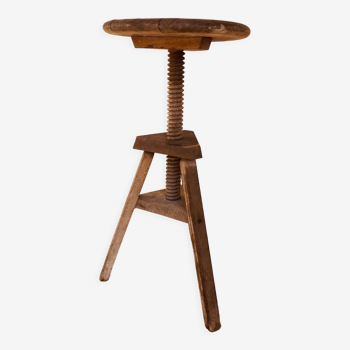 Tabouret d’atelier vintage bois