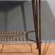 Serving table metal & wood 1950