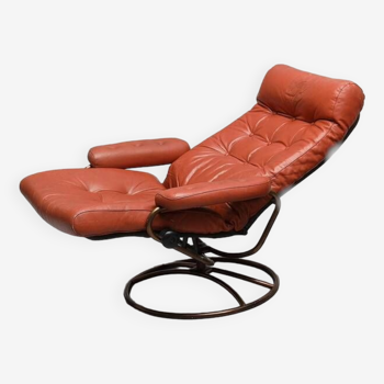 Anti-stress leather armchair 1960 norway