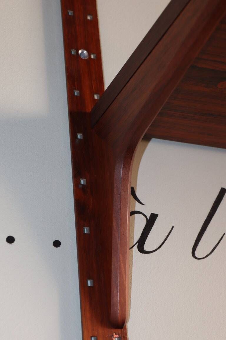 Modular rosewood wall bookcase by Thygesen and Sorensen for Hg Furniture, 1960