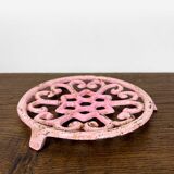 Pink cast iron trifle