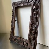 Antique handcarved frame   solid wood 30 cm x 22.5 cm