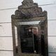 Miroir en laiton à parcloses du XIXe