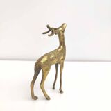 Golden brass deer