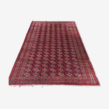 Ancien tapis traditionnel turc fait main 184x124cm