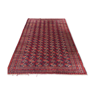 Ancien tapis traditionnel turc fait main 184x124cm