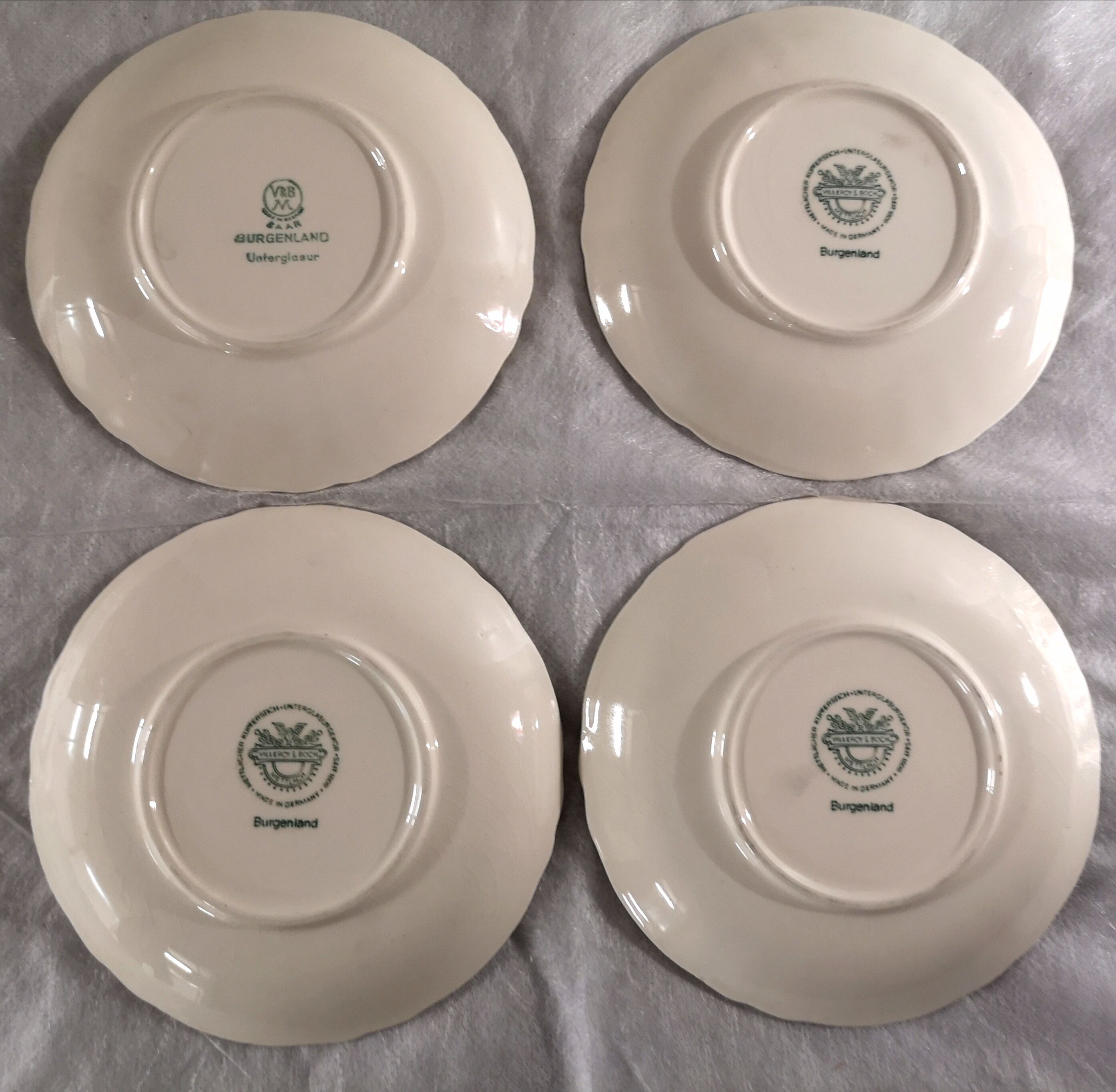 Burgenland Villeroy and Boch cups and sub-cups