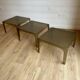 3 vintage smoked plexiglass coffee tables / side tables – Space Age