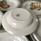 Lot of 6 hollow plates digoin sarreguemines model "adèle" years 30-40