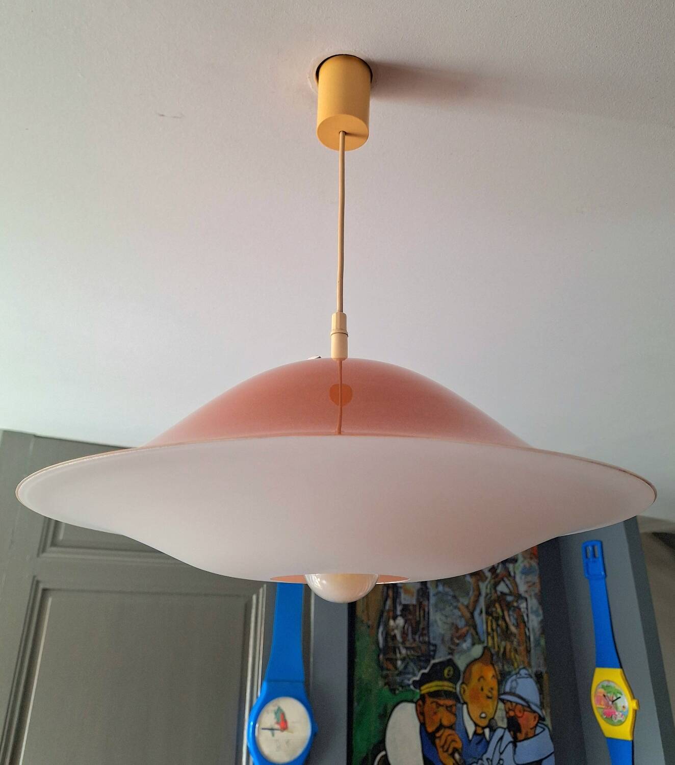 Vintage erco lighting, designer pendant light
