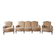 Regency style living room set: 3-seater sofa and 2 armchairs.