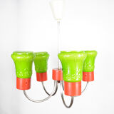 1970s postmodern pendant lamp zzm domgos zabrze, poland