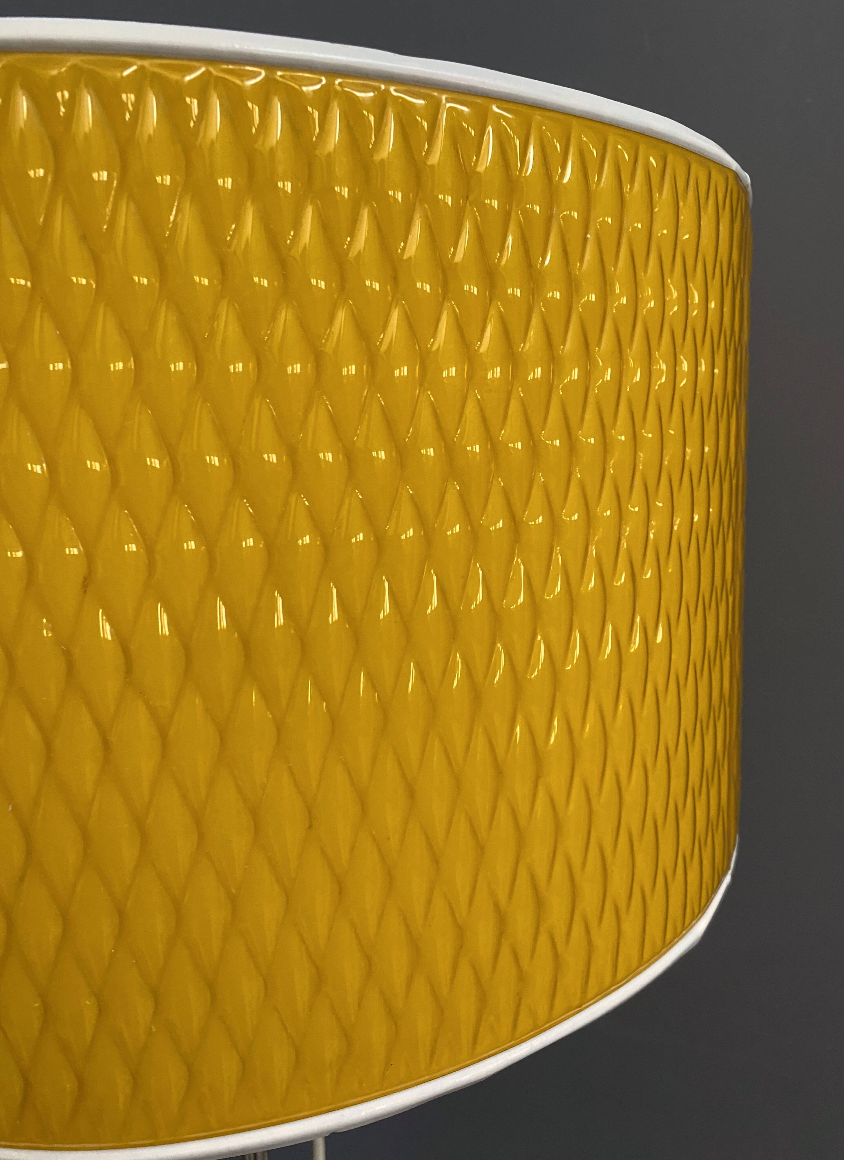 Yellow floor lamp by Viehweger 1960s