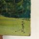 Mountains and horses painting