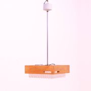 Eastern Bloc Brutalist Pendant Lamp, 1970s, Czechoslovakia