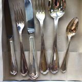 Cristofle silver metal cutlery set