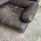 Fauteuil en cuir marron