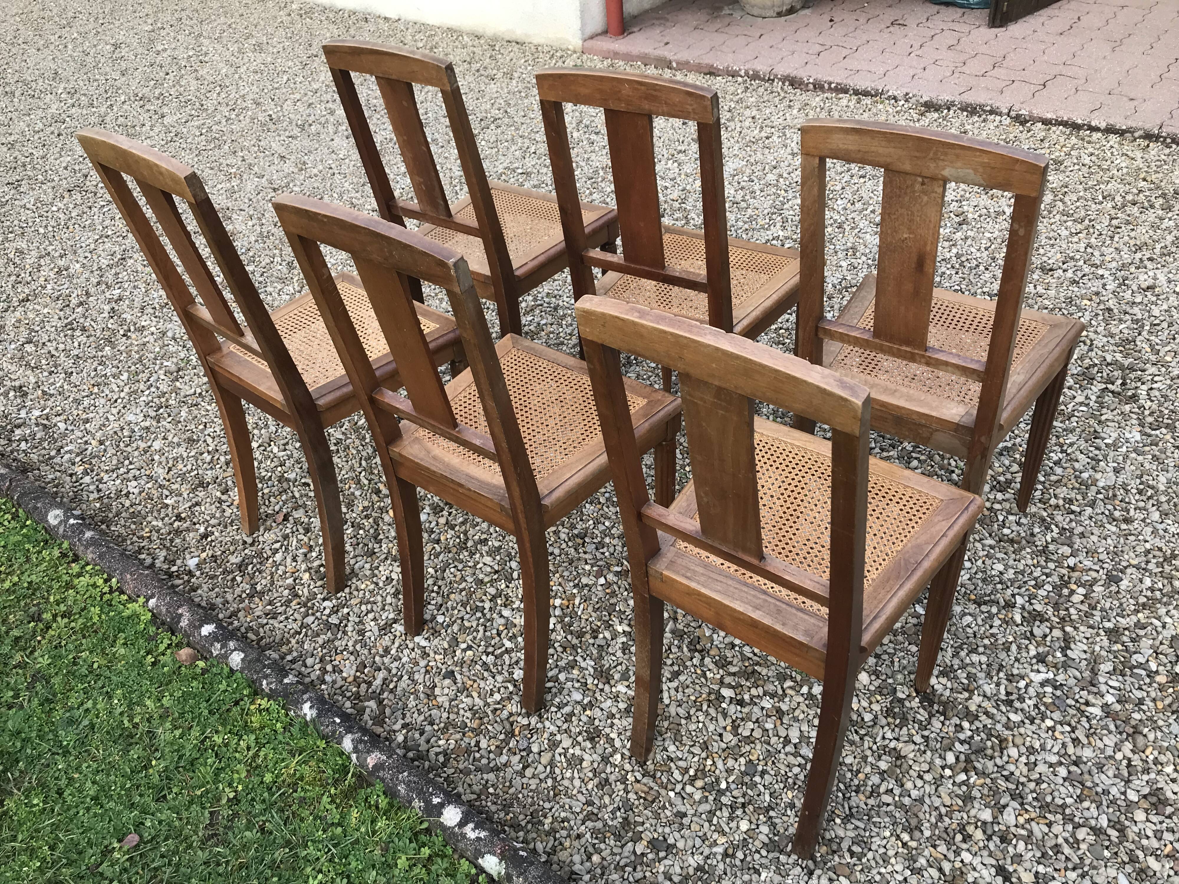 6 Art Deco era chairs