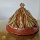 African conical hat, Fulani, in leather and braided rope, 1900s