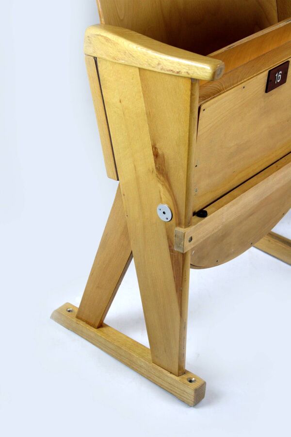 Chaises de cinéma vintage de Ton, années 1960, ensemble de 7