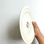Iron earth plate Salins model without worry old cream flowers