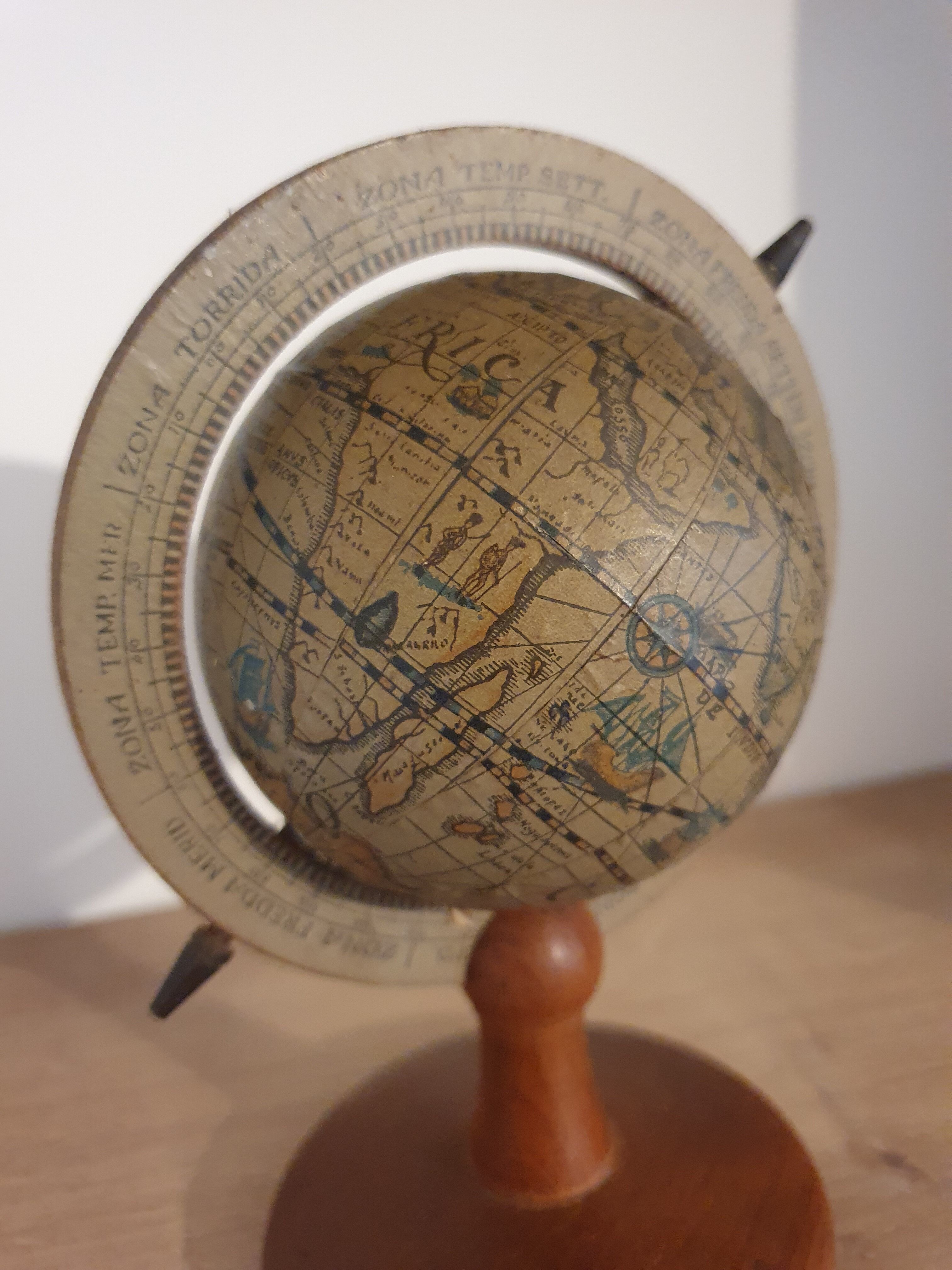 Globe terrestre vintage