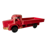 Camion plateau en bois rouge Années 50