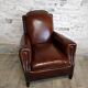 Studded club armchair