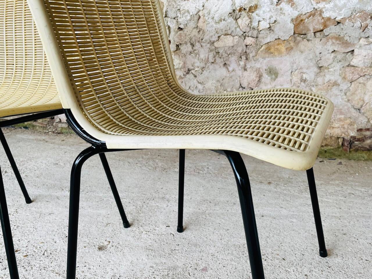 Pair of vintage garden chairs by Fantasia, circa 1950s