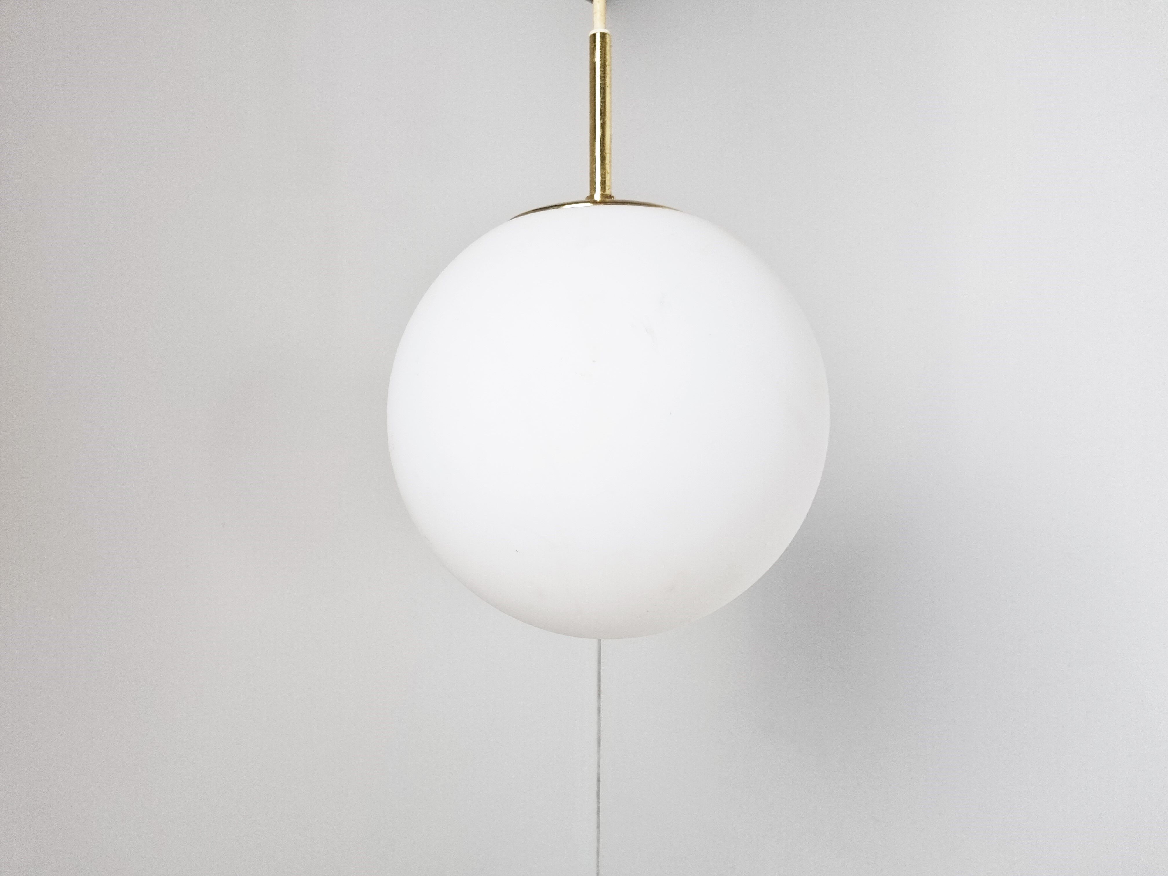 Vintage pendant light by Glashutte limburg, 1970s