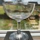 Lot de 6 coupes à champagne, Napoléon III, 1/2 cristal soufflé et taillé