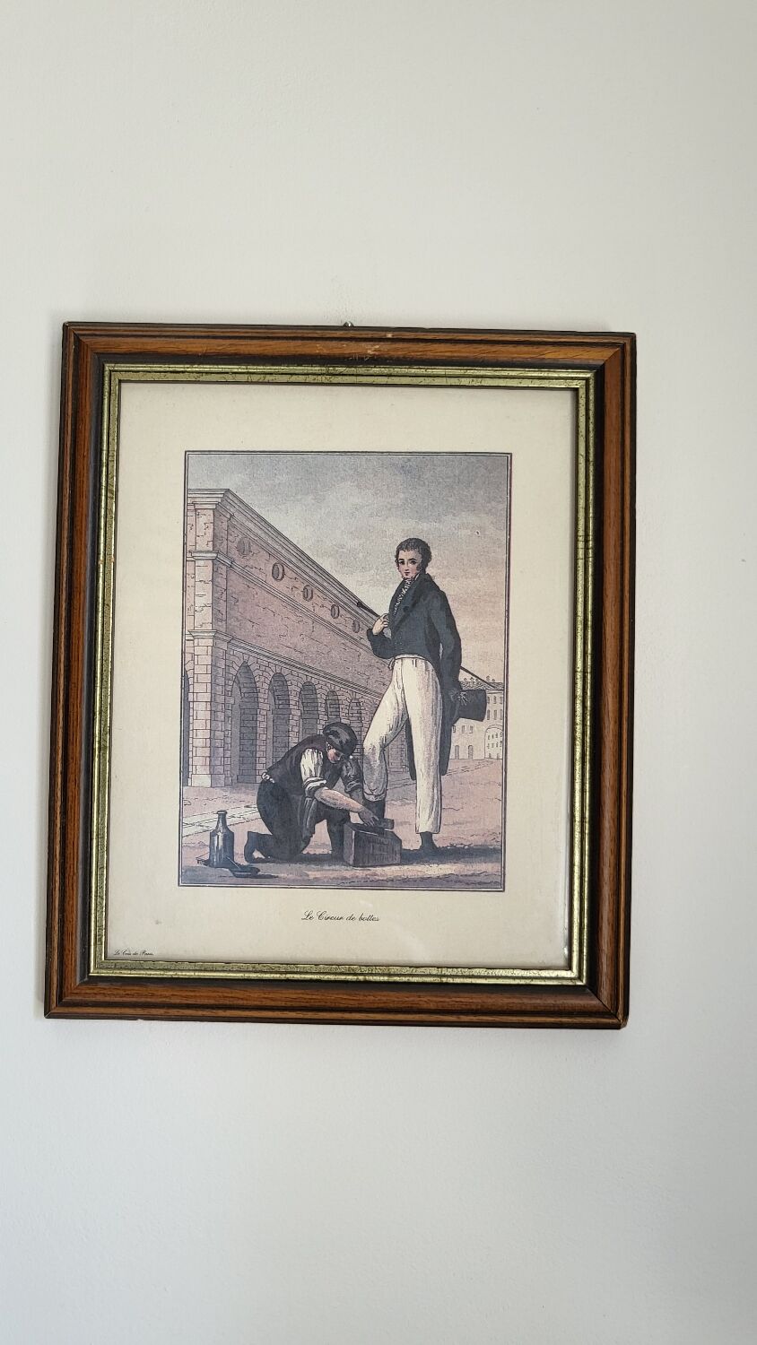 Print shoeshine boots cries de Paris