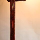 Metal and brass floor lamp, Relco Milano, 1970s.