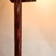 Metal and brass floor lamp, Relco Milano, 1970s.