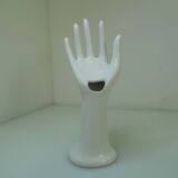 Vintage white ceramic hand