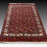 Turkmen Kizil-ayak Bukhara Rug: 2.65 X 1.85 - Handmade