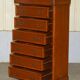 Large tall drawer unit Consorzio Mobili in cherry wood